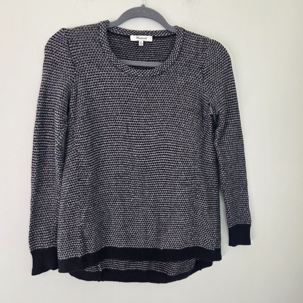 Madewell Black and White Sweater